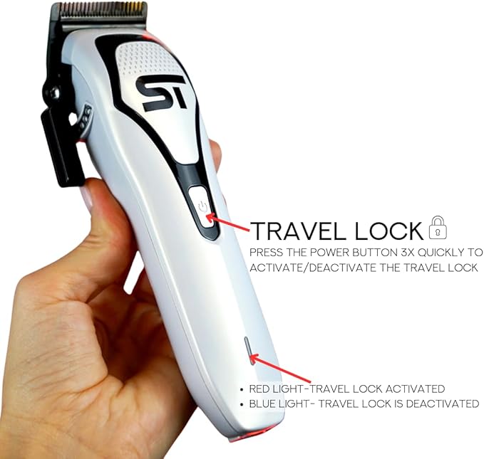 Supreme Trimmer Darkstar 72 Clipper with Magnetic Vector Motor | 180 Min Run Time, 9000 RPM Barber Hair Clipper | Low Noise, Professional Clipper DLC Blades | STC72