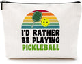 Pickleball Gifts Makeup Bag Pickleball Accessories Cosmetic Bag Pickleball Zipper Pouch Pickleball Lover Gifts for Girls Women Pickleball Fans Player Coach Coworker Christmas Birthday Gifts