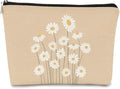 Daisy Makeup bag for Women Gift Pink Cosmetic Bag Zipper Travel Toiletry Bag Best Gift Idea for Teen Girls Women,Birthday Christmas Gifts for Teen Girls Sister