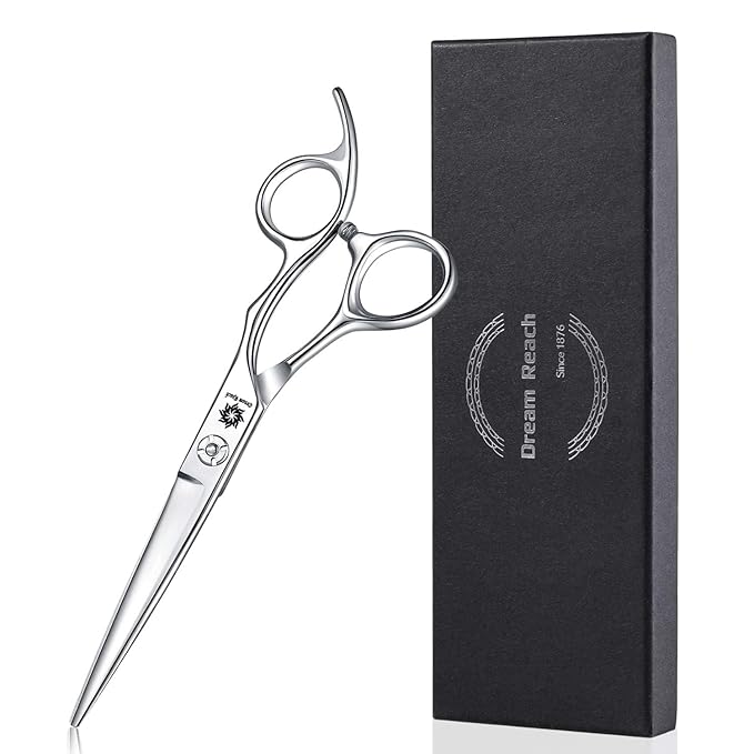 Dream Reach Hair Cutting Scissors Professional Barber Shears, 6.0 inch Hairdressing Regular Scissor Salon Razor Edge Hair Cutting Shear Japanese 440C Stainless Steel