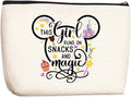 Cartoon Mouse Cute Mouse Themed Gifts Cosmetic Bag for Women Teen Girls Birthday This Girl Runs On Snacks Makeup Bag Funny Anime Pouch Travel Bags Skincare Toiletry Bag Makeup Bag Anime Gifts