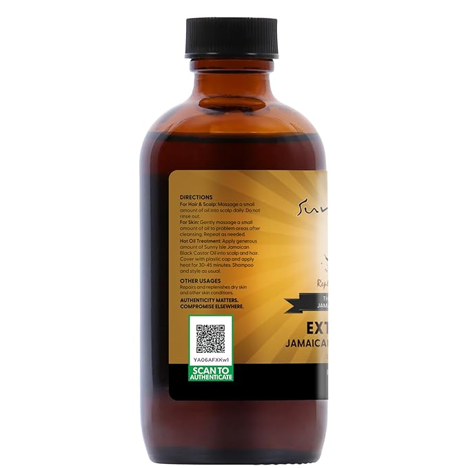 Sunny Isle Jamaican Black Castor Oil Extra Dark, 4 Fl Oz