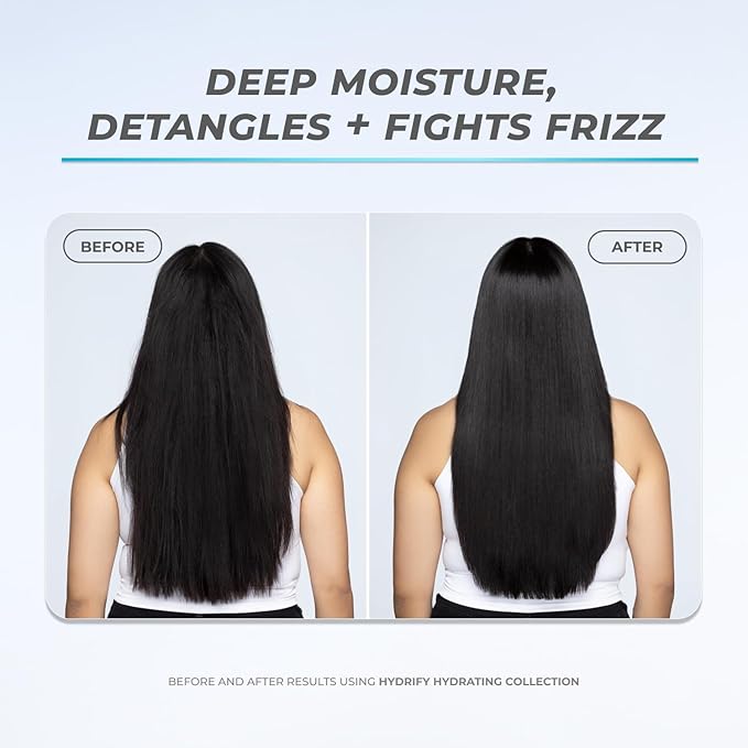 XMONDO Hair Hydrify Smoothing Oil | Vegan Formula with Argan, Carrot Seed, and Baobab Oils - Deep Penetrating to Hydrate, Strengthen, Nourish, and Restore Dry, Damaged Hair, 1.7 Fl Oz 1-Pack