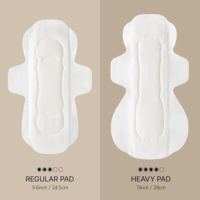 INERTIA The Perfection Green – 100% Organic Cotton Korean Pads with Wings | Regular Absorbency | Breathable Bio-Film for Fast Absorption, Leak-Proof & Hypoallergenic Period Pads for Women (14 Count)