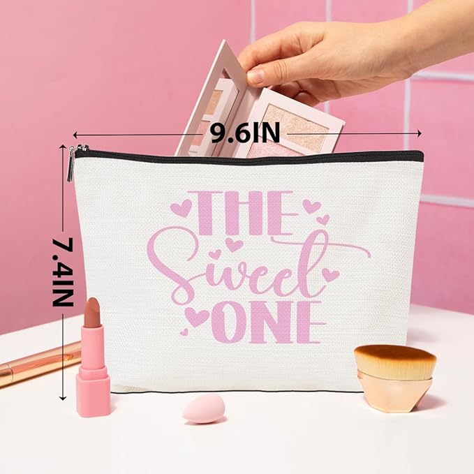 Funny Girls Weekend Gifts Girls Trip 2025 Makeup Bag, Cosmetic Case, Pink, Fashion Pattern, Waterproof, Zipper Pouch, 9.6 x 7.4 inches, Perfect for Travel, Makeup, Gift for Women