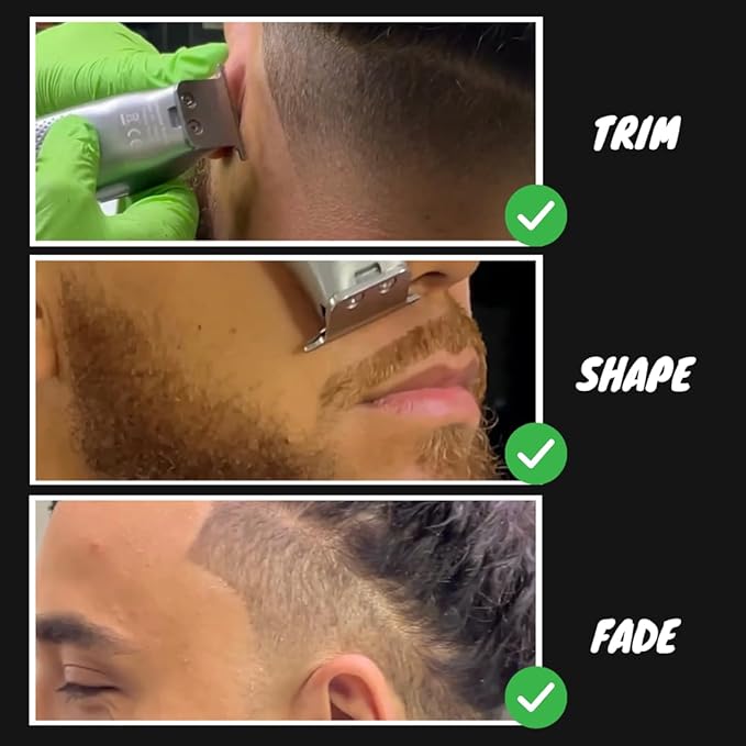 Royal Clips Hair and Beard Fade Kit – Professional Clipper, Trimmer & Foil Shaver Bundle for Men, Complete Haircut Set for Barbers, Home Use & Grooming– Holiday Gift for Men, Fathers, Brothers- Silver