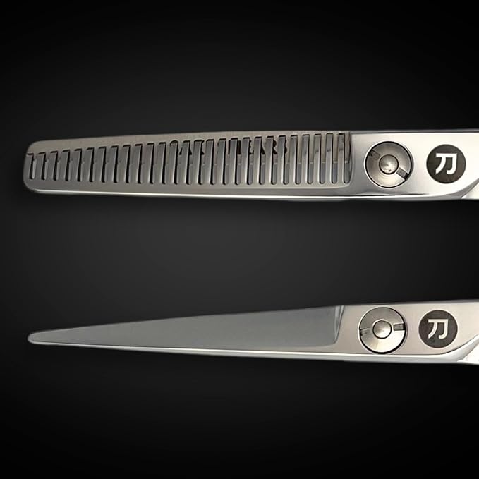 Saki Kotaro 5.5 Inch Hair Cutting Shears Set for Professional Hairdressers and Barbers - Includes Hair Scissors and Thinning Shears - Made From Premium Japanese 440C Steel