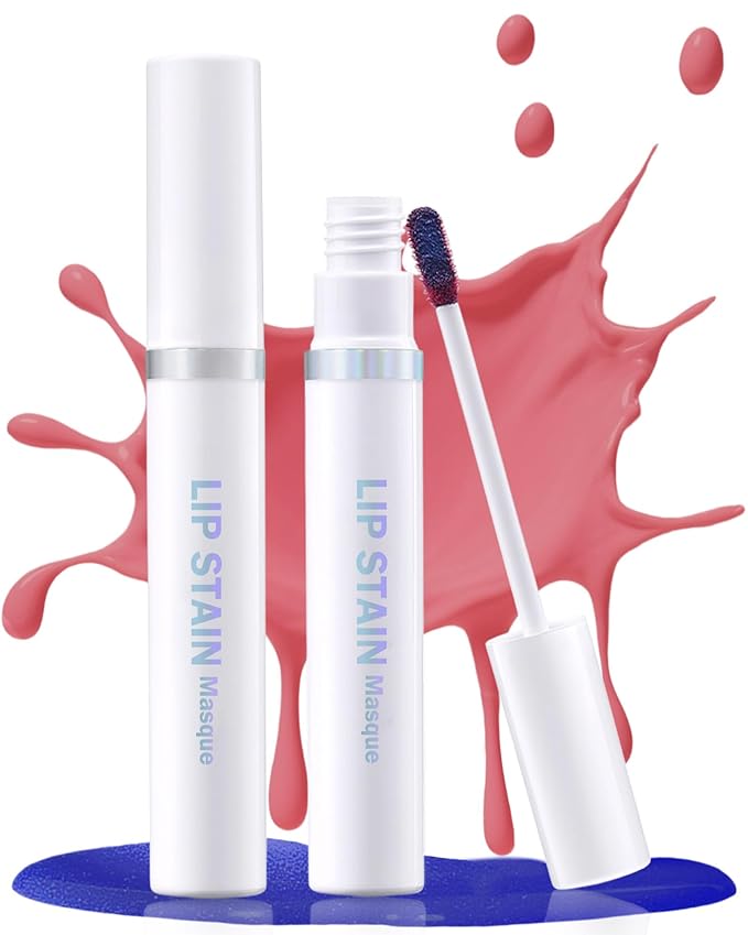 Lip Stain Masque Lip Liner Stain Long Lasting Waterproof Lip Tint Stain Semi-Permanent Lip Tattoo Transfer Proof Non-Drying Matte Finish Suitable for Women's Daily Lip Makeup