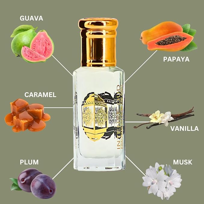 INTENSE OUD Blush Long Lasting Arabian Perfume Oils for Women 12ML (0.40 OZ) Fragrance Oil with a Vibrant Citrus, Floral Elegance & Vanilla Finish - Concentrated Perfume Oil With Black Gift Box