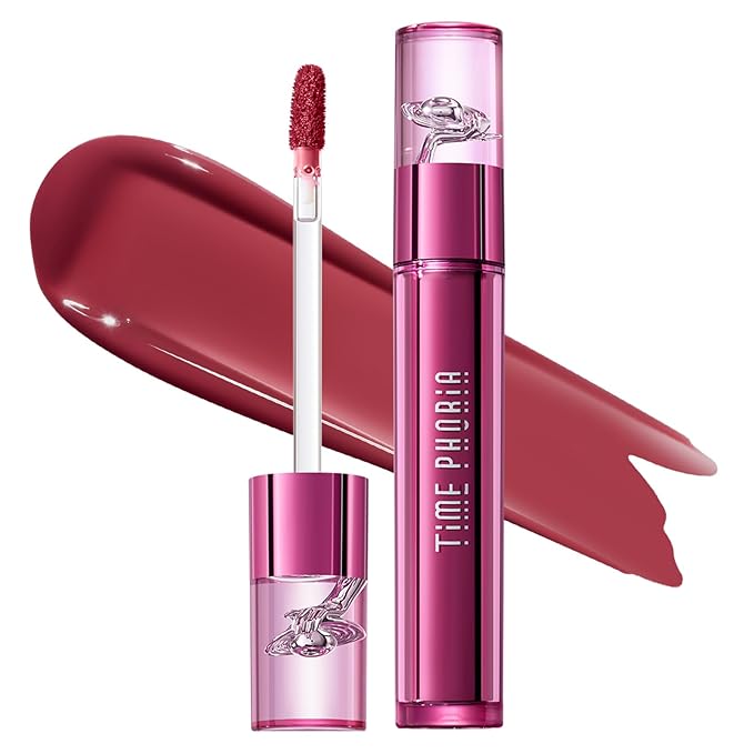 Blurring Lip Tint - Shine Lip Gloss to Soft Blurry Lip Matte Finish, Long-Lasting Lip Stain, Smooth and Blur lip lines, Weightless Watery-Velvet Feel, Hydrating & Non-Sticky (013 FLUSH)