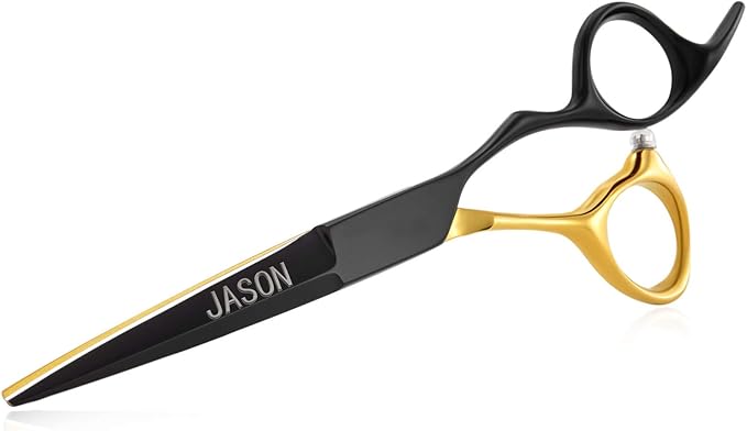 JASON 6'' Hair Cutting Scissors Professional Barber Shears 440C Japanese Stainless Steel Stylist Trimming Shear Salon Razor Edge Scissor Christmas Gift