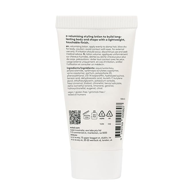 Evo The Volume Introduction Haircare Gift Set - Gluttony Volumizing Shampoo, Bride of Gluttony Volumizing Conditioner, Shape Vixen Volumizing Lotion & Root Canal Volumizing Spray
