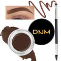 evpct Chocolate Eyebrow Powder Pomade Gel Shaper Makeup Kit with Dual-ended Brush, Eyebrow Stencils Kit for Women Shaping, Eye Brow Pomade Stencil Shaper Tinting kits for Women Long Lasting Waterproof
