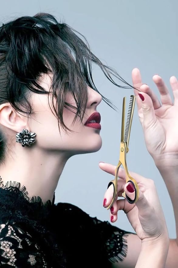 BEAUTICONE Thinning Shears for Hair Cutting, Professional Barber Hair Scissors, texturizing shears for Women/Men Trimming, Salon, Hair Layering scissor, Stainless Steel