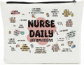 Nurse Accessories for Work Makeup Bag Cosmetic Bag, Nursing Essentials, Nurse Gifts, Mental Health Gifts, Inspirational Gifts for Women Female RN CNA NICU nurse Graduation Birthday Nurse Day