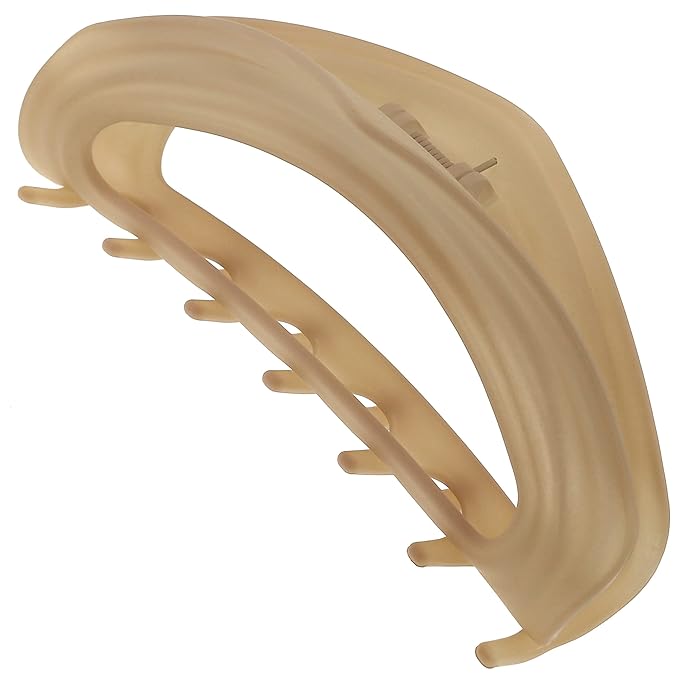 Camila Paris CP3527 French Hair Clip for Women, Beige, Girls Hair Claw Clip Jaw Fashion Durable and Styling Hair Accessories for Women, Luxury Ladies Strong Hold No Slip Grip Clamp, Made in France