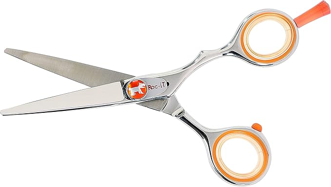 Cricket Centrix Roc-It Dog Professional Stylist 5.75” Hair Cutting Shear and 30T Thinning Scissor Duo Set