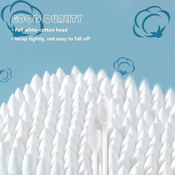 Precision Tip Cotton Swabs/Double Pointed Cotton Buds for Makeup 1000pcs