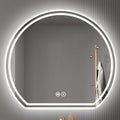 Bathroom Mirror with 3 Colour LED Lights, Wall Mounted Bathroom Vanity Mirror by Unknown