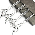 SHARONDS 6.5 Inch Stainless Steel Professional Barber Scissors Hair Thinning Scissors Hairdresser or Home Hairdresser Variant/Hybrid Scissors (6.5 inch-4pc)