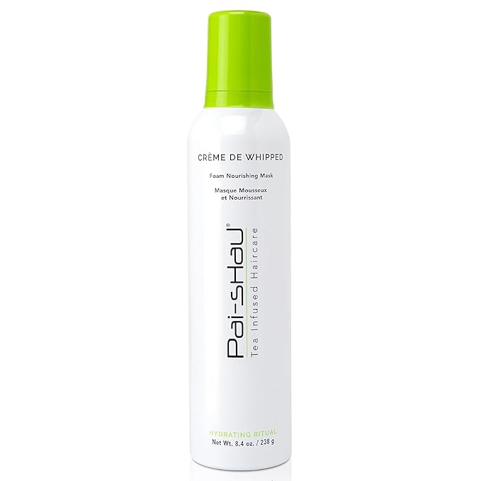 Pai-Shau Crème de Whipped - Nourishing Foam Hair Mask for Damaged & Dry Hair - Restores Strength & Hydration - 8.4 Oz