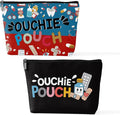 2 Pcs Medicine Makeup Bag, Large Capacity Travel Makeup Case Cosmetic Bags for Women, Portable Pouch Purse Travel Essentials Toiletries Accessories, Christmas Birthday Gifts for Women-3