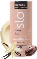 Slo Natural Moisturizing Stick | Body Balm for Dry Skin with Organic Ingredients | Hydrating + Nourishing | Coconut, Cocoa Butter & Antioxidants | Travel-Friendly | Vanilla + Cacao | 2.11oz/60g