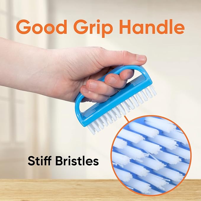 Nail Brush for Cleaning Fingernails, Nail Scrubber Brush, Toe Foot Hands Fingernail Brush Cleaner- Small Scrub Brush- All-Purpose Stiff Cleaning Brush for Home, Kitchen, Work, 12 Pack - Superio