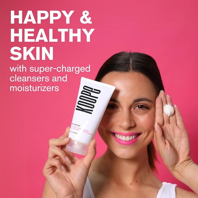 Koope Lightweight Face Cream, Moisturizer For Oily & Acne-Pron Skin, Sheer Hydration with Ceramides, Niacinamide & Hyaluronic Acid, Free of Parabens, Sulphates & Fragrances, Vegan, 1.69 FL OZ