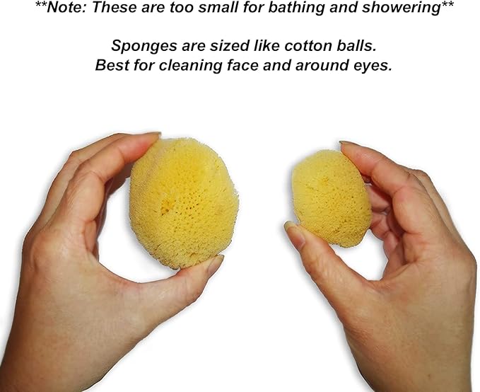 Natural Sea Silk Sponges 12pk: Size 9pc x1.5-2.5" 3pc x 2.5"-3", Like Cotton Balls, for Cosmetic Use, Makeup Application & Removal, Face & Eye Cleaning, with Luxury Gift Bag by Constantia Beauty®