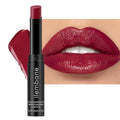 Plum Red Moisturizing Lipstick — Hydrating Creamy Lip Color for Dry & Sensitive Lips, Lightweight Glossy Tinted Balm, Long-Lasting Lipstick for Women (Dusky Plum)