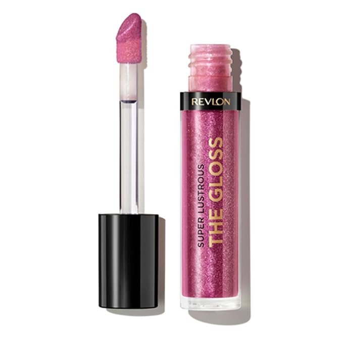 REVLON Super Lustrous Lip Gloss, Non-Sticky, Hydrating, High Shine Finish, 275 Dusk Darling, 0.13 oz (Pack of 2)