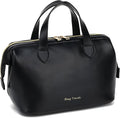 Travel Makeup Bag, Large Wide-open Cosmetic Bag Make Up Organizer Case for Women, Waterproof PU Leather Toiletry Bag Skincare Pouch for Toiletries Accessories Brushes