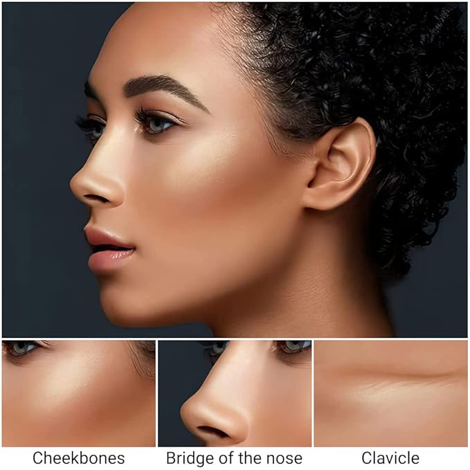 evpct 4 Colors Contour Stick Makeup Set Concealer Stick Cream Contouring Palette Makeup Kit for Beginners Nose Bronzer Sticks Liquid Contour Face Highlighter Makeup 02+03