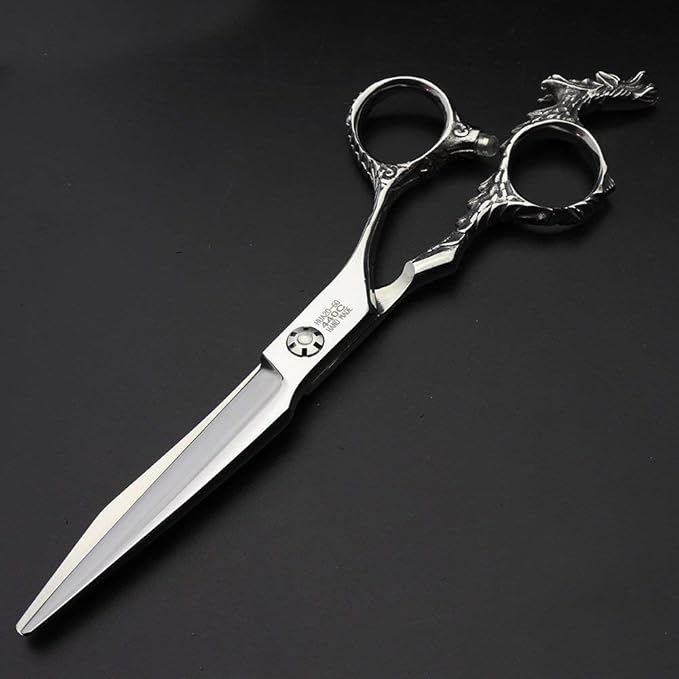 Sharonds 6/7 inch Professional Hair Cutting Scissors Set Hair Cutting Scissors Thinning Teeth Shears Set,Sliver Scissors,Barber,Salon,Hairdressing Scissors Kit,Japanese 440C Scissors (6-inch 2pc)