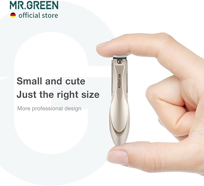 MR.GREEN Baby Safety Nail Clippers Nail Care Clippers Fingernail Cutter Newborn Baby Convenient Nail File Manicure Tools (Baby Nail Clipper+Nano Glass File)