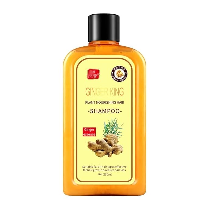 Ginaday Instant Ginger Hair Regrowth Shampoo, Ginger Anti-Fall Shampoo for Hair Growth, Anti-Hair Loss Hair Shampoo (1Pcs 9.47FL.oz/280ML)