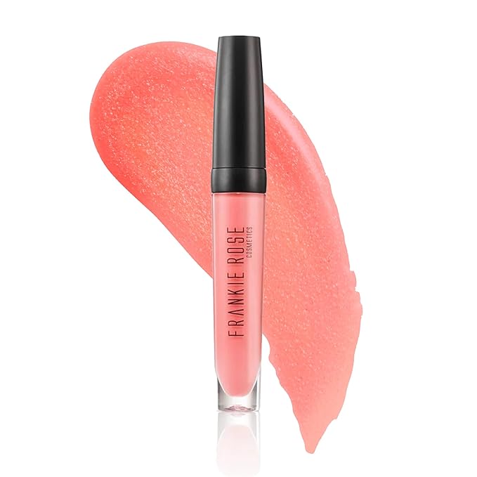 Frankie Rose Cosmetics Lip Gloss | Non-Sticky Formula, Long Lasting Lip Shimmer, Bold Pigment & Hydrating Gloss for Lips, Deception Glossy Lip Gloss, 20g