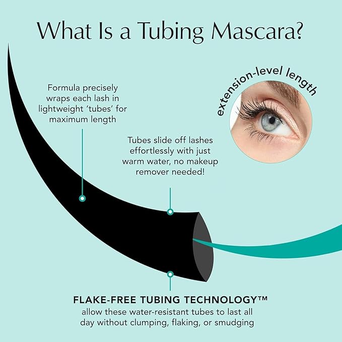 Thrive Causemetics Liquid Lash Extensions Mascara 3 Pack, Tubing Thrive Mascara Lengthening, Makeup Gift Set for Women, Volumizing & Curling, Smudge Proof, Vegan & Cruelty Free, Crystal (Brown Black)