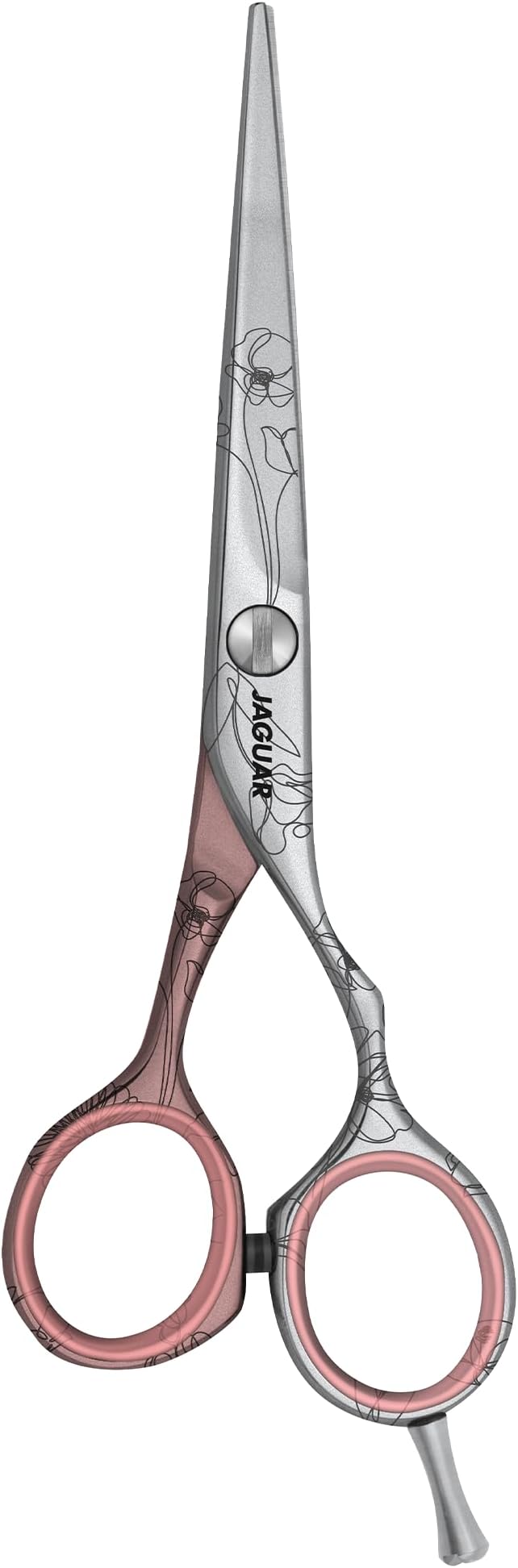 Jaguar Tender Love Floral Hairdressing Scissors, Right Handed Offset Handle, 5.5 Inch