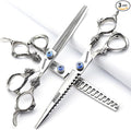 6/7/8/9-inch professional hair clipper set, stainless steel sharp hair clippers, hairdresser specific scissor(7 inches, 3 pieces)