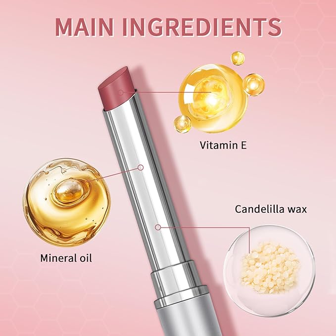 WEEMAY Honey Noir Pink Honey Lip Gloss, Deep Moisturizing Tinted Lip Balm, Nourishing honey Noir Lipstick, Pink Lip Gloss, Hydrating Lipgloss for All Skin Tones