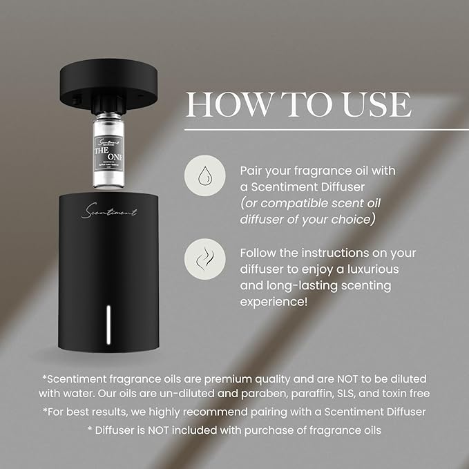 Scentiment Diffuser Oil - Tropical Paradise | Aromatherapy Fragrance Inspired by 5-Star Hotels | Luxurious Scent with Notes of Grapefruit, Green Apple, Musk (50 mL)