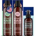 Moerie Mineral Shampoo and Conditioner Plus Hair Growth Spray Set – Ultimate Hair Care Pack – For Longer, Thicker, Fuller Hair - Volumizing Hair Care Products – Paraben & Silicone Free - 3 Products
