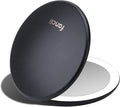 Fancii Taylor LED Lighted Travel Makeup Mirror, Rechargeable with 10x/1x Magnifying & 3 Light Settings - Compact, Portable, Large 5” Wide Hand Mirror for Handbag and Purses (Black)