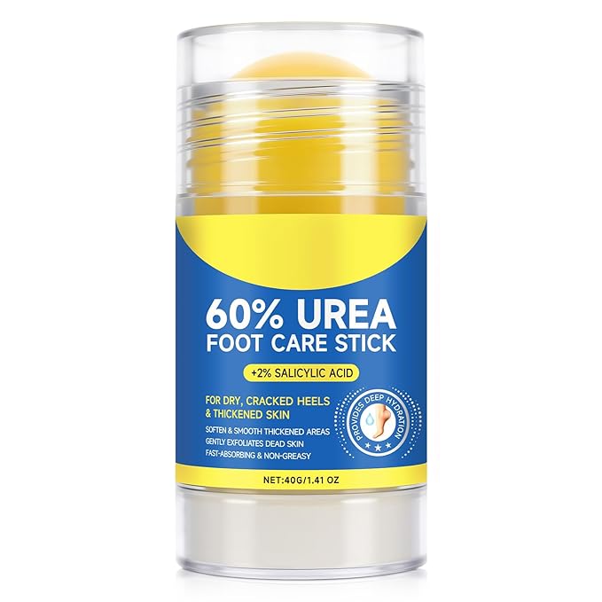 60% Urea Foot Cream, 1.41Fl Oz Foot Cream Maximum Strength Moisturizer for Dry Cracked Heels, Urea Foot Lotion Nourish Cracking Rough Dry Hands/Feet