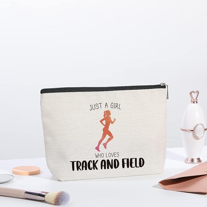 Running Gifts Running Pouch Bag for Women Running Lovers Gifts Running Makeup Bag Birthday Christmas Running Gifts for Her Female Friend Sister Coworker BFF Besties
