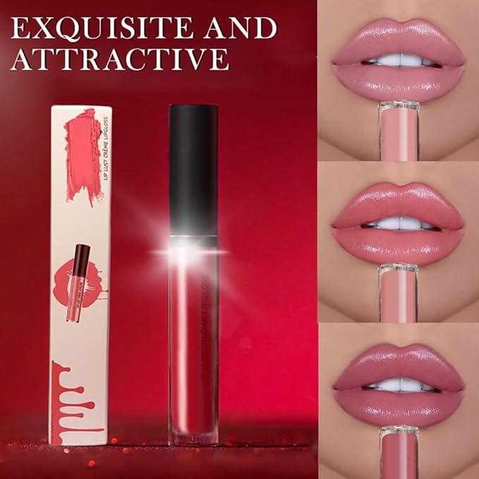 FAUPT 12 Color Cream Lip Gloss, Waterproof Long-Lasting Moisturizing Lip Gloss, Non-Stick to Cup Natural Jelly Lipstick for Women Home Travel (#03, 1pack)