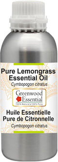 Greenwood Essential Pure Lemongrass Essential Oil (Cymbopogon citratus) Steam Distilled 630ml (21.3 oz)