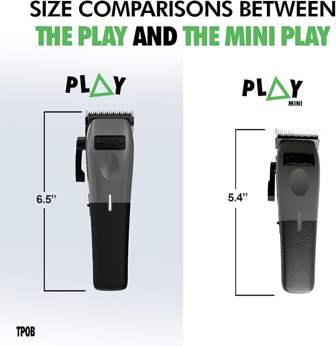 TPOB Mini Play Professional Hair Clippers (Grey)